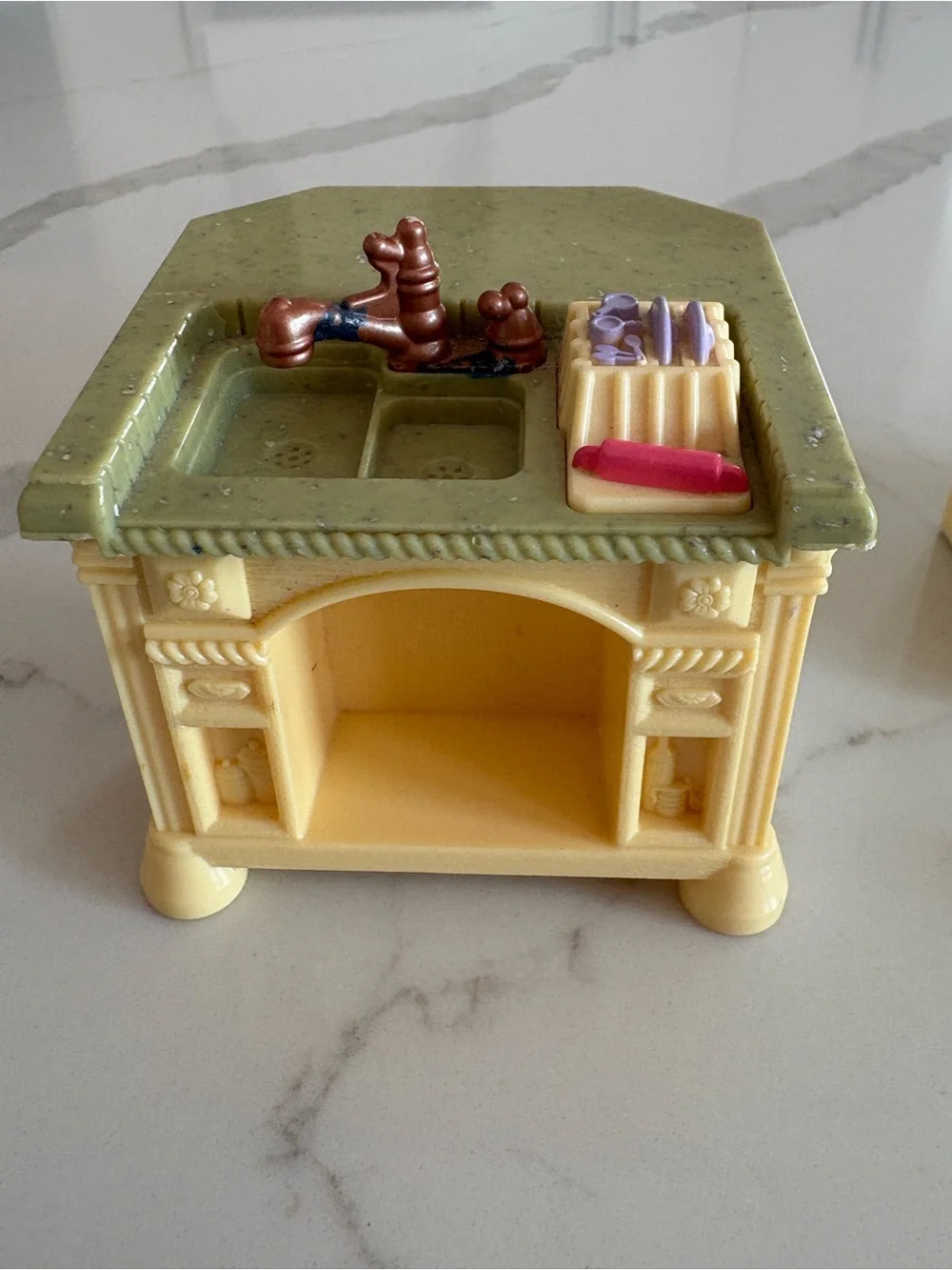2008 Fisher Price Loving Family Kitchen Fridge Island Dollhouse Parts Repair